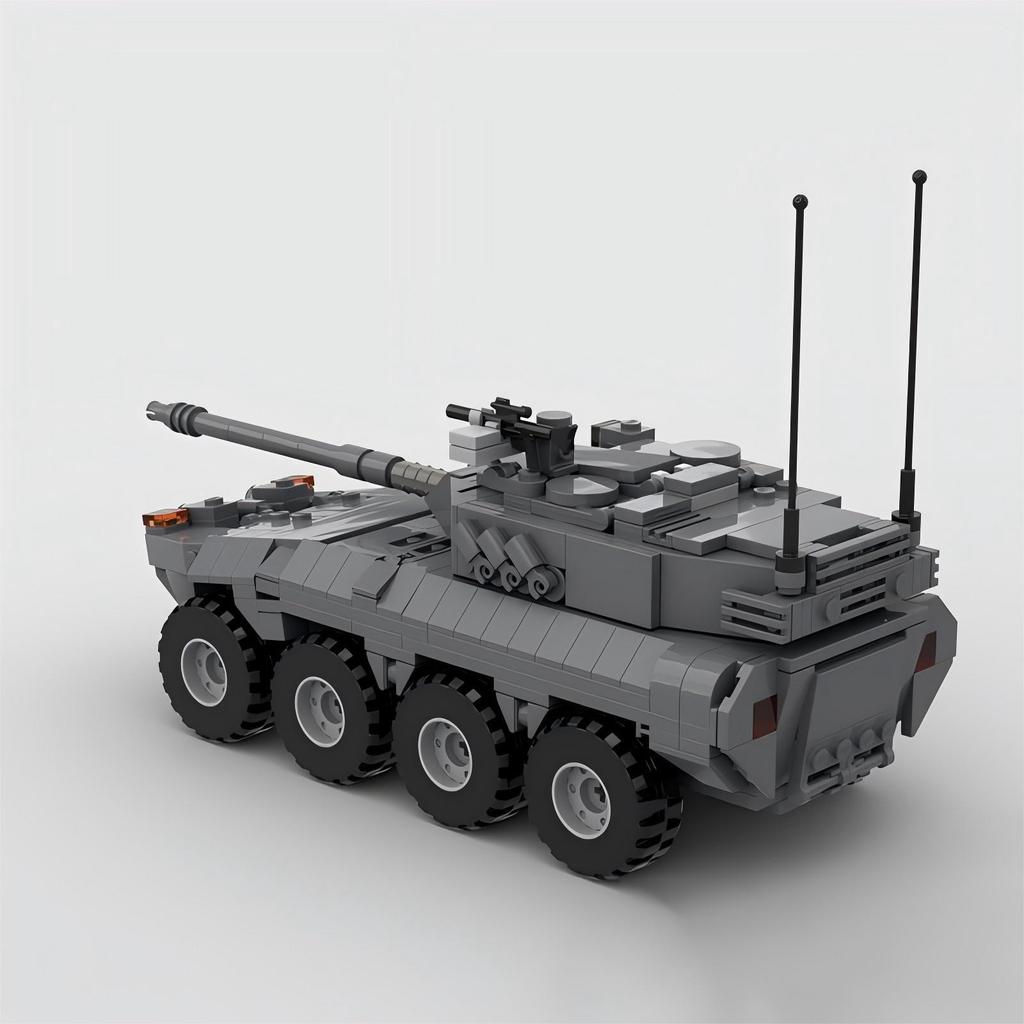 Militärische Kriegsserie B1 Rad-Sturmgeschütz Bausteine MOC Centauro Panzer Modell Kinder Puzzle Montage Spielzeug Geburtstagsgeschenk