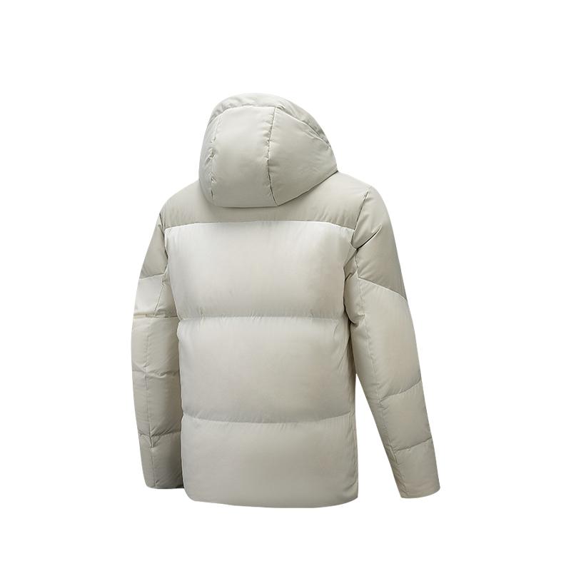 Anta Lightweight Six-Degree Core Color-Blocked Dual-Side Pocket Warm Windproof Hooded Down Jacket Men Outerwear 152617911S-1