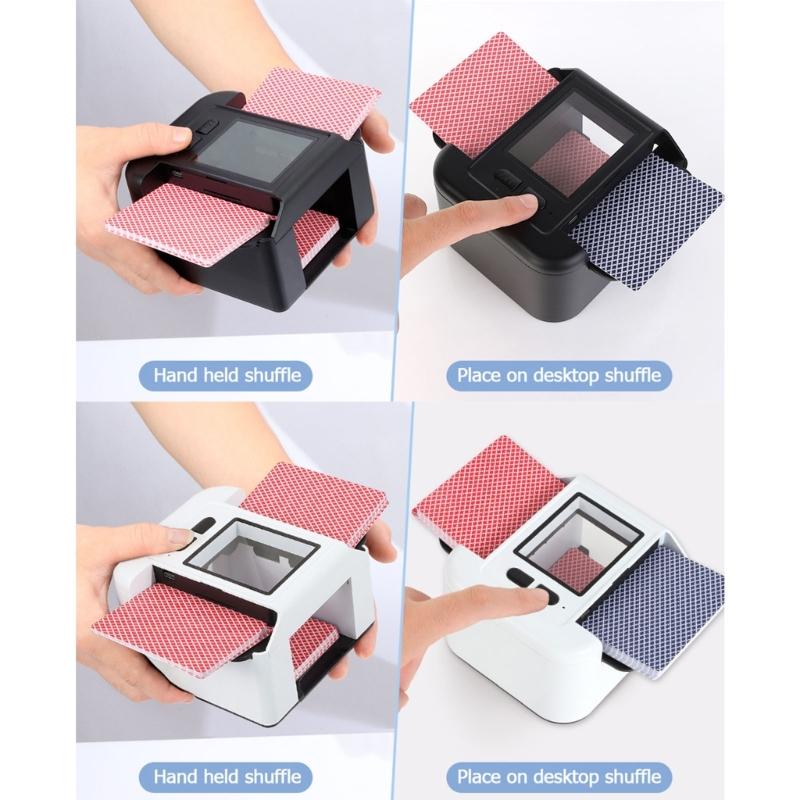 2000MHA Rechargeable Card Shuffler Automatic Card Dealer Machine Playing Card Shuffler for Enhancing Gaming Experiences