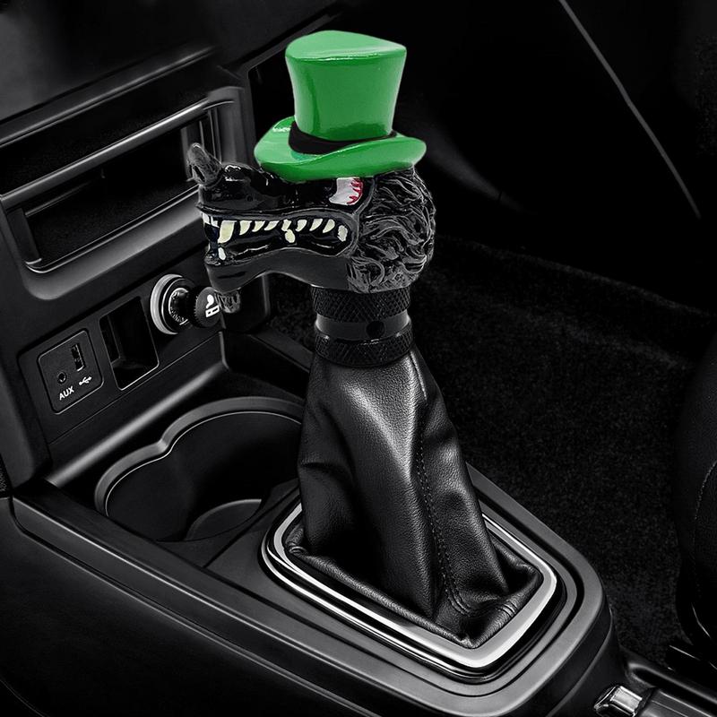 Gear Shift Knobs Acrylic Alloy Wolf Shape Cars Shifter Knob Ergonomic Decorative Sturdy Gear Shift Accessories For Car Auto