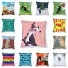 Nordic Style Greyhound Throw Pillow Case Home Decorative Custom Square Whippet Sihthound Dog Cushion Cover 45x45 Pillowcover