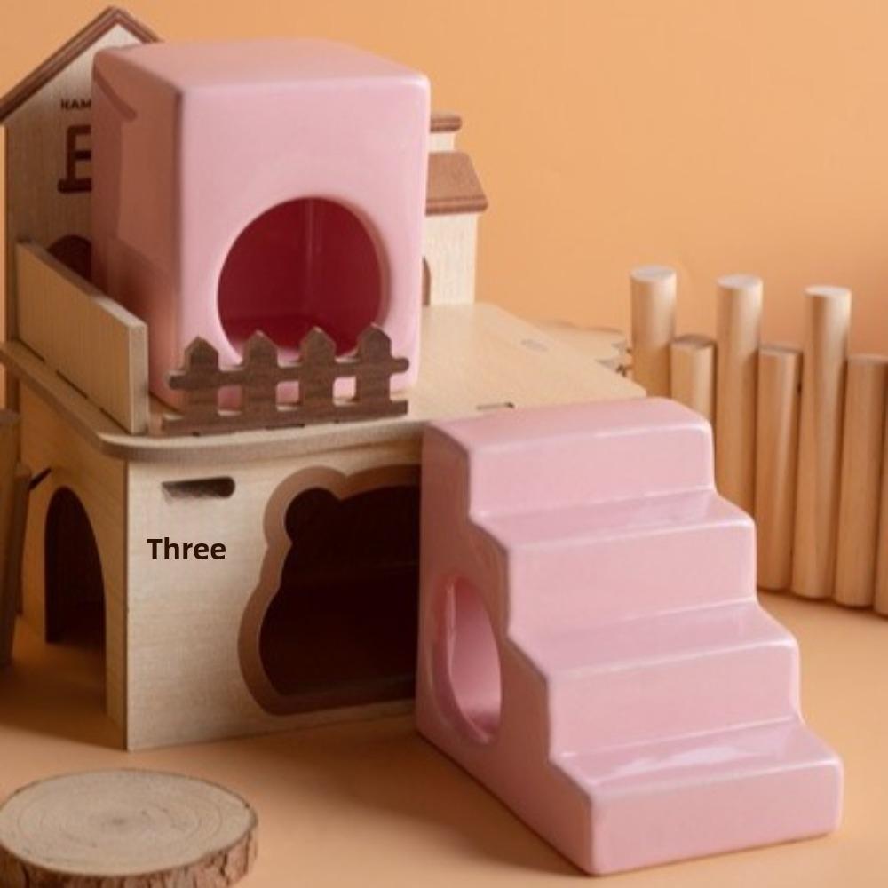 Smooth Hamster House Cooling Small Pet Climbing Ladder Pet Accessories Cooling Nest for Guinea Pig