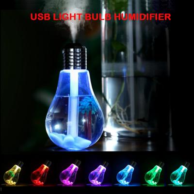 LED USB Light Bulb Humidifier Essential Oil Diffuser Atomiser Air Ultrasonic