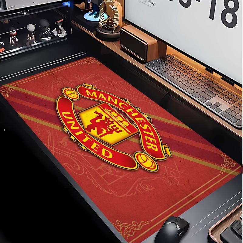 Tappetino per Mouse con Motivo Calcio Manchester United Non?Tappetino Mouse da Gioco Antiscivolo con Base in Gomma per Scrivania Ufficio Casa
