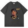 ZAZOMDE Hip Hop Short Sleeve Tee Graphic Print Pure Cotton Oversized Fit For Urban Street Style And Youth Fashion Enthusiasts