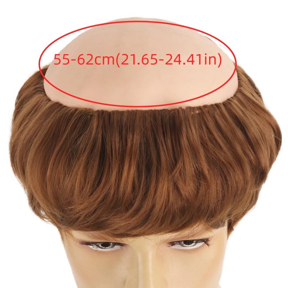 Dress Up Short Straight Bald Head Wigs Anime Halloween Balding Wig Role Play