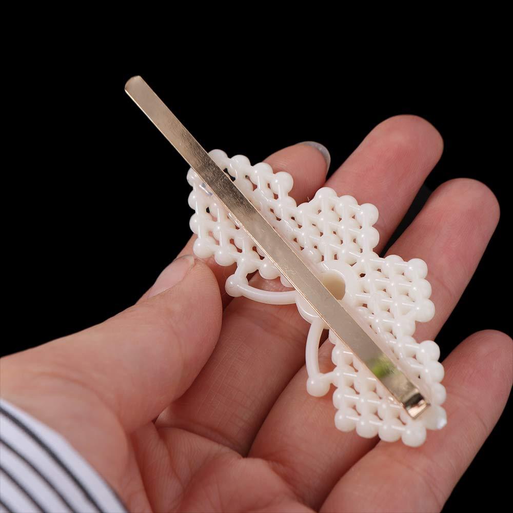 18 Stück/Set Pony-Klammern Perlen-Haarnadel-Set Geometrische Entenschnabel-Klammern Mode Zink-Zinklegierung Haarspangen Damen