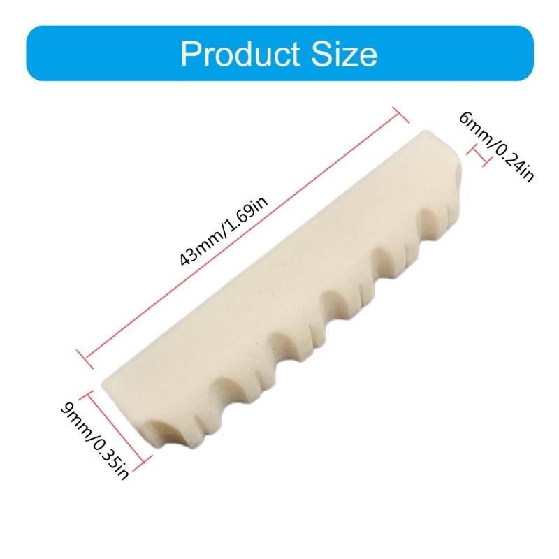 Acoustic Guitar Pre Slotted Bone Nut Replacement Flat Bottom Acoustic Guitar Slotted Bone Nut Guitar Accessories
