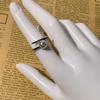 Hollow Freshwater Pearl Ring, Niche Minimalist Design with High-End Feel