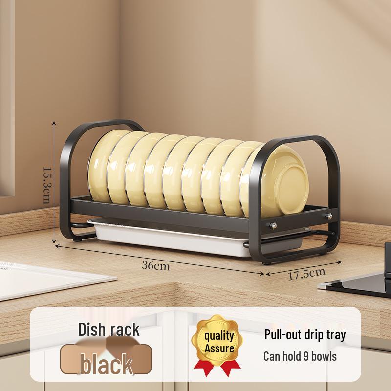 Multi-Functional Kitchen Rack for Bowls, Plates, Cutting Boards, and Utensils - Cabinet Storage Solution
