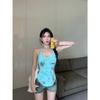 Summer new Spice Girl outfit sexy suspender vest design sense Spice Girl pure desire top slim small suspender