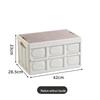Portable Folding Picnic Basket with Wooden Top