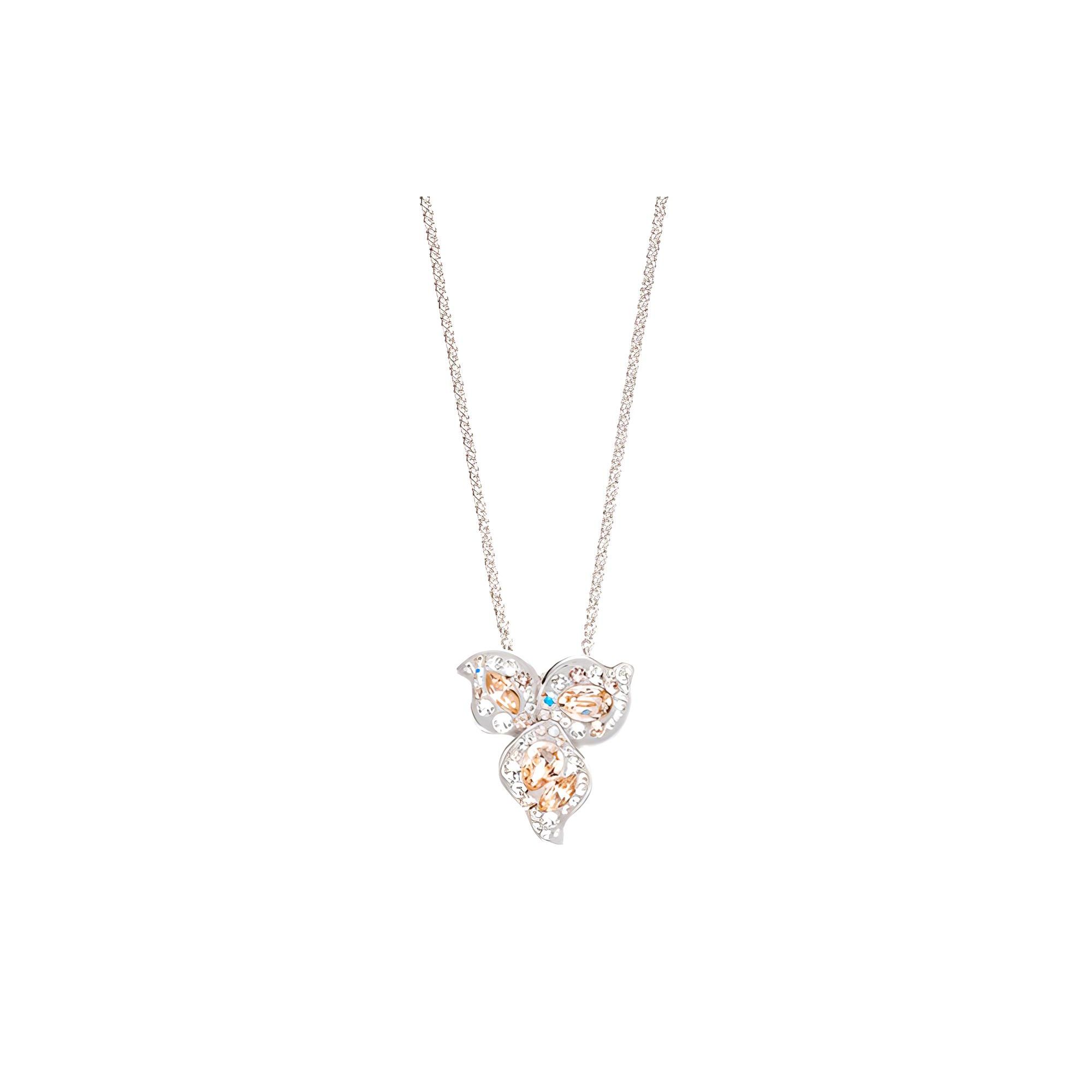 Swarovski Atelier Graceful Bloom Petal Necklace Women necklace White-Gold 5455660 White Gold-Plated