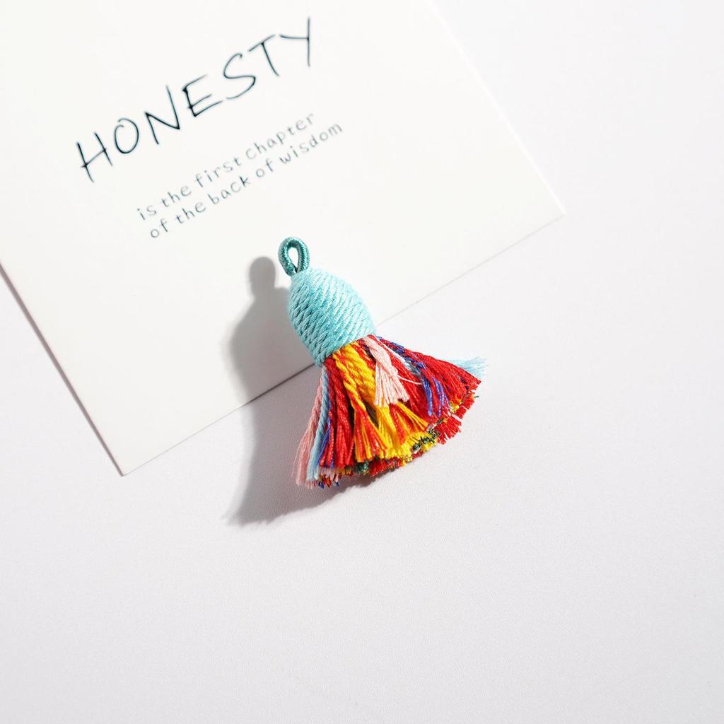 Handwoven Colorful Tassel Keychain & Phone Charm - DIY Jewelry Accessory