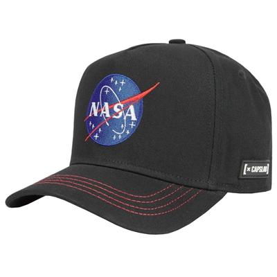 Space Mission NASA Cap, Mens Black Cap