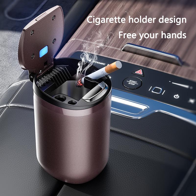 Car Logo Ashtray Portable Garbage Box Storage Holder Accessory For Porsche 911 Cayenne Carrera-GT 928 Panamera Boxster Macan 918