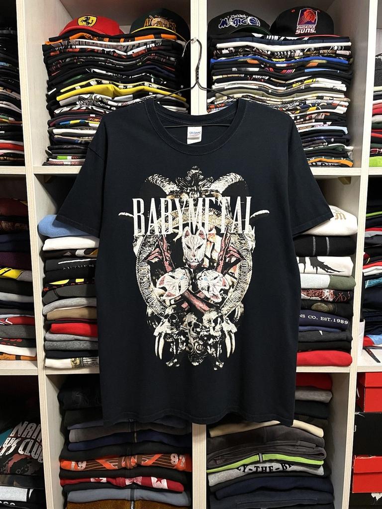 Vintage Babymetal Back To The USA/UK Tour 2014 Heavy Metal Japanese Band T-Shirt