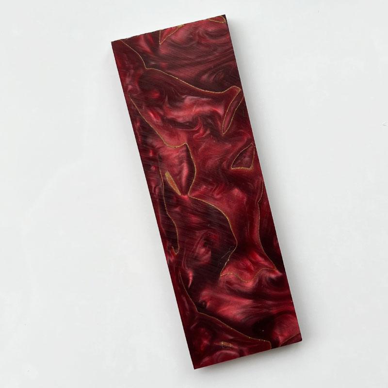 1PC Copper Mesh Resin Knife Handle Material DIY Patch Decor Scales Slabs Blank 120x40x8mm Resin Compression Template Plate