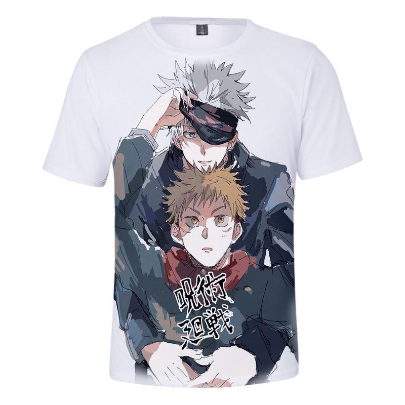 Dětská a pánská letní trička Japonské anime Jujutsu Kaisen Gojo Chlapecké tričko Letní Nadměrné Harajuku Ležérní Sportovní Streetwear