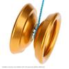 Metallic Aluminium Alloy Yo-Yo Professional CNC Lathe Precision Durable Anodized Surface Advanced 8 Ball KK Bearing Gold For Trick