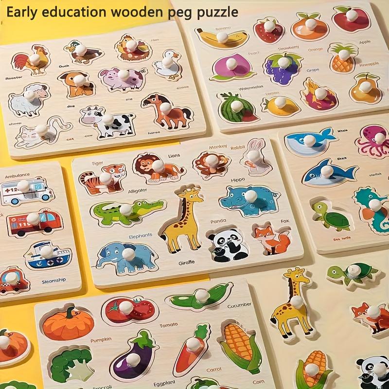 Wooden puzzle toys, suitable for preschool education puzzle toys for young children,