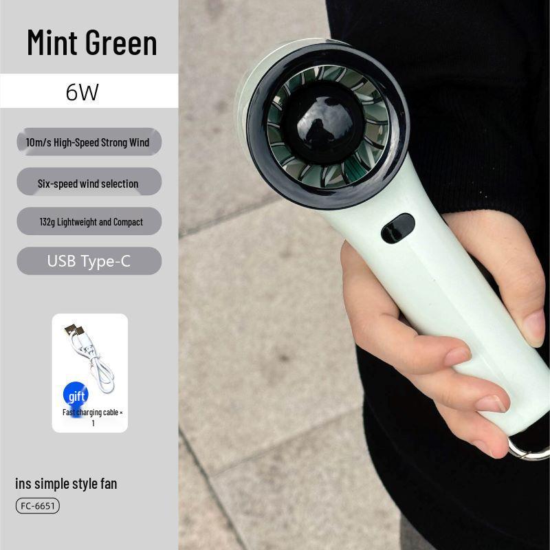

2026 Rechargeable Mini Fan: Ultra-Long Battery Life for Outdoor Camping, Handheld Use by Men and Women. As Shown