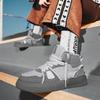 Botas de nieve invierno nuevas de terciopelo engrosadas zapatos pan marrón casual antideslizantes cálidos zapatos de algodón