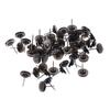 50 Pcs Metal Black Pushpins 0.63*0.43 Inch Big Head Nails Multifunctional Memo Wall Pins  Office