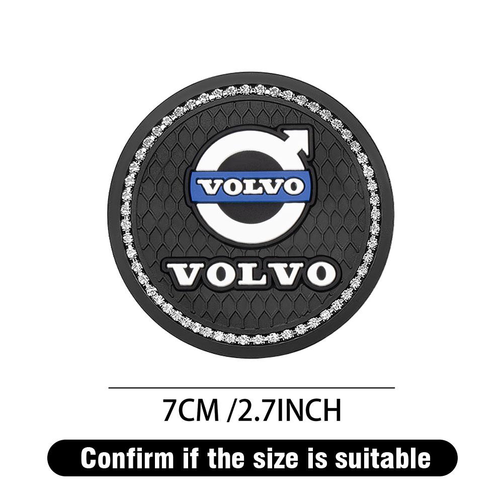 1/2 Adet Araba Bardak Altlığı Kauçuk Su Bardağı Şişe Tutucu Kaymaz Ped Volvo S40 S80L S60 S90 S70 XC40 XC90 XC60 V40 V60 V90 V70 İçin