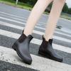 Paare Wasserdichte Chelsea Boots Damen Plateau Regenschuhe 2025 Slipper Regenstiefel Damen Outdoor Arbeitsregenstiefel Botines Mujer