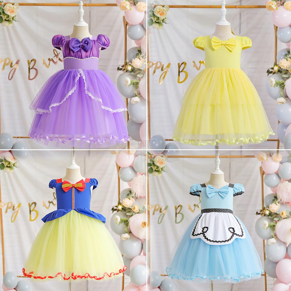 Girls' Princess Dresses: Cosplay & Halloween Performance Costumes