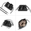 Leather Women's Bag Handbag New Drawstring Small Bag Pleated Cloud Bag Shoulder Messenger Bag