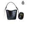 Bucket Bag, Genuine Leather, Versatile, Commuter Style, Single-shoulder Crossbody Small Bag