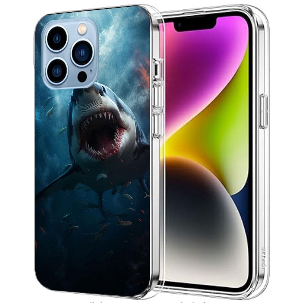 The Mouth of the Deep Sea Evil Shark Cases Phone Case For Iphone 17E 16E 17 Air 16 Pro Max 15 Pro 14 Plus 11 13 12 Mini Cover Ca
