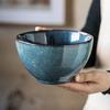 Japanese Retro Ceramic Bowl - Versatile for Salads, Noodles, Vegetables, Fruits, or Soups.