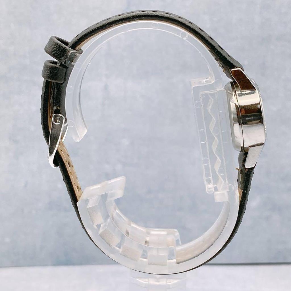 Used [Working Item] OMEGA Ladymatic Manual Winding Watch Cut Glass New Strap Omega Manual Watches Ladymatic Vintage