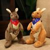 New Mother and Son Kangaroo Doll Plush Mother and Child Toy Parent-child Simulation Doll