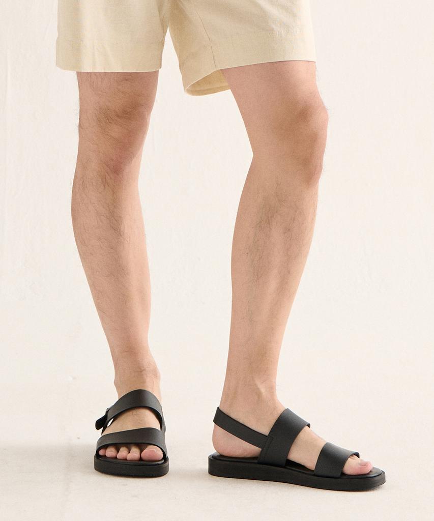 Analog Mood Ortholite Men'S Strap Summer Sandals (Black)