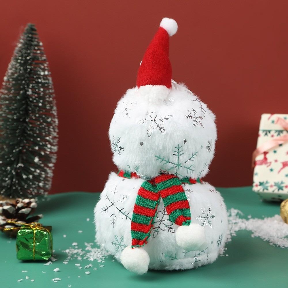 Portable Plush Snowman Doll DIY Christmas Snowman Candy Packagin Christmas Snowman Candy Bag