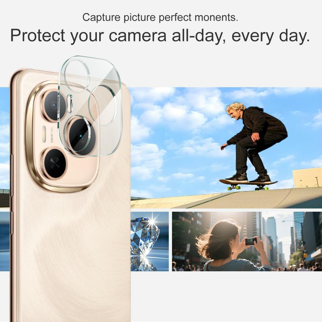 IMAK For Honor Power 5G Tempered Glass Camera Lens Protector+Acrylic Lens Cap