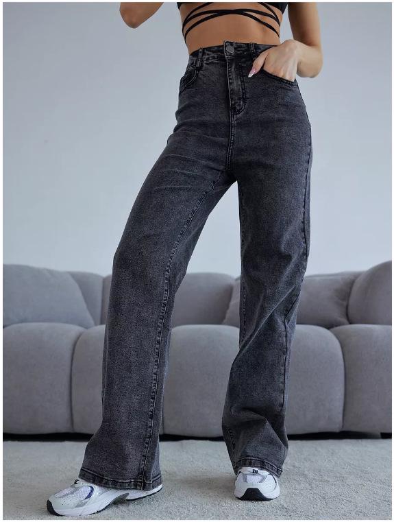 Новые весенне-осенние женские джинсы в русском стиле, трансграничные 30 серый
