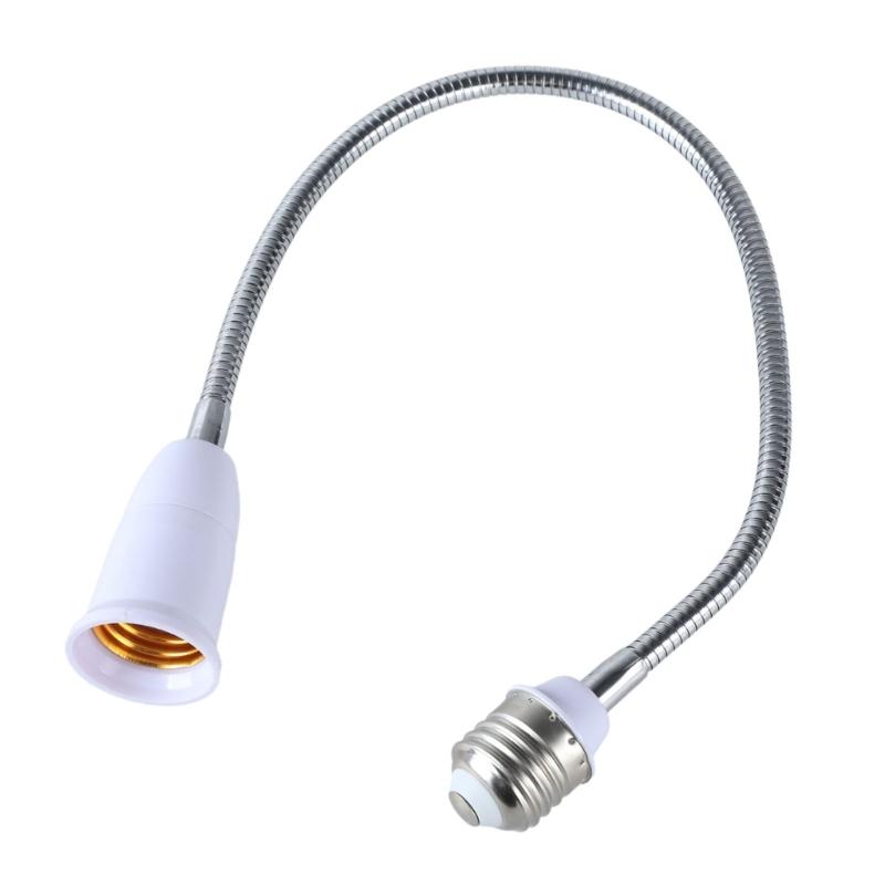 Adjustable E27 To E27 Light Bulb Socket Extension, Flexible Goosenecks Lamp Adapter, Home Lighting