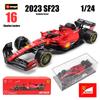 JCG1 Bburago 1:24 2022~2025 F1 Ferrari SF23 Red Bull RB19 RB18 Mercedes Benz W14 McLaren MCL38 alloy car model toy serie collection