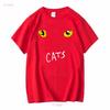 Official CATS Logo T Shirt long or short sleeves vintage Washed Casual designer clothes Stylish Versatile Soft streetwear
