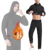 High-Performance Men's Sauna Sweat Jacket Hooded Long Sleeve Zip-Up Top with Pockets Advanced Heat-Trapping Training Gear