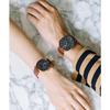 BERING (Bering) Men's & Women's (Unisex) Watch, Japan Exclusive, Navy x Brown Calf Leather & Black Stainless Steel with Two Mesh Straps, Sapphire Crys