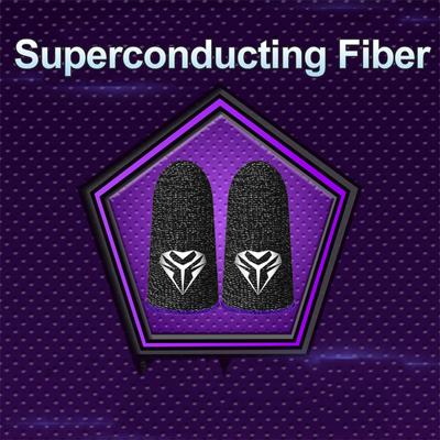 Funda para el dedo para videojuegos, fibra superconductora Nano, transpirable, tejido, para dedos, sensible, 1 par