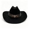 Western Vintage Large Brim Fedora Hat Outdoor Fashion Hat
