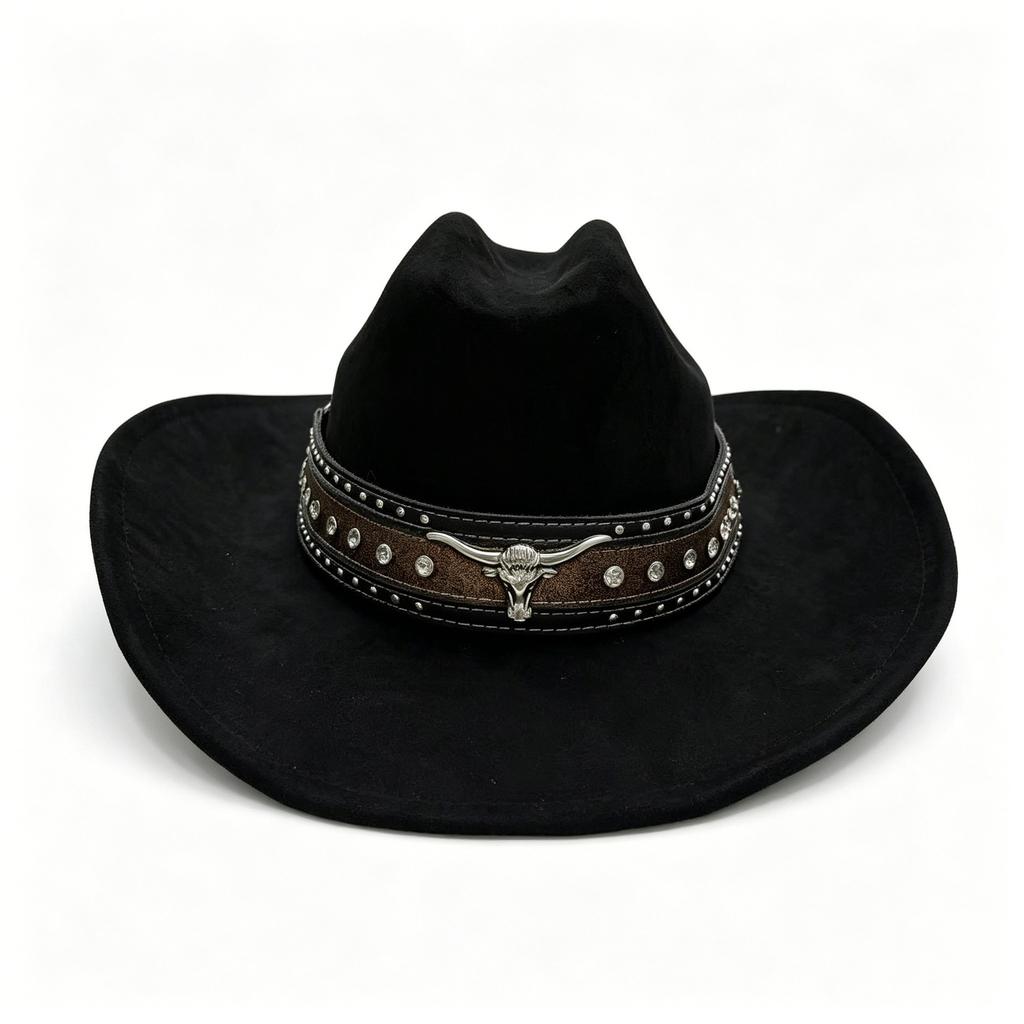 Western Vintage Large Brim Fedora Hat Outdoor Fashion Hat