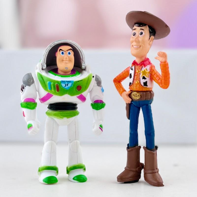 4 Figures Set Woody Buzz Jessie Forky Bunny Ducky Bullseye Collectible Model Toys for Kids Fans Desktop Decorat